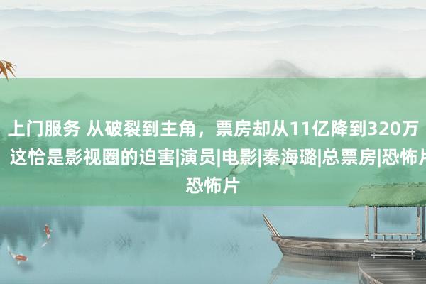 上门服务 从破裂到主角，票房却从11亿降到320万，这恰是影视圈的迫害|演员|电影|秦海璐|总票房|恐怖片