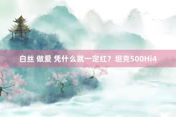 白丝 做爱 凭什么就一定红？坦克500Hi4